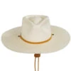 Vintage Couture Canyon Moon Palm Straw Rancher Fedora Hat