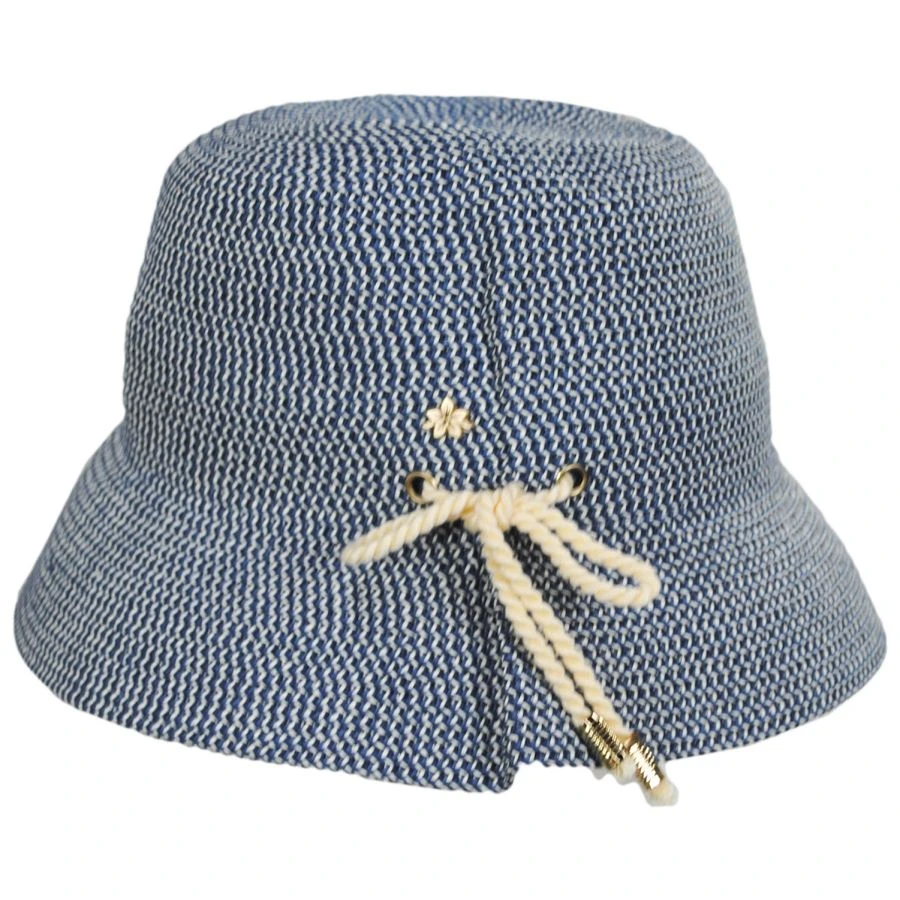 Edwina Toyo Straw Bucket Hat 4 Edwina Toyo Straw Bucket Hat - Image 2