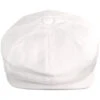Glasbury Cotton Herringbone Newsboy Cap - Ivory -Fashion Hat Discount Store 465465