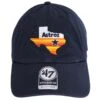 '47 BRAND Houston Astros MLB Clean Up Strapback Baseball Cap Dad Hat -Fashion Hat Discount Store 466434
