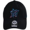'47 BRAND Miami Marlins MLB Clean Up Strapback Baseball Cap Dad Hat