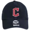'47 BRAND Cleveland Guardians MLB Clean Up Strapback Baseball Cap Dad Hat -Fashion Hat Discount Store 466488