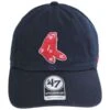 '47 BRAND Boston Red Sox MLB Cooperstown Clean Up Strapback Baseball Cap Dad Hat -Fashion Hat Discount Store 466497