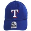 '47 BRAND Texas Rangers MLB Clean Up Strapback Baseball Cap Dad Hat -Fashion Hat Discount Store 466542