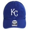 '47 BRAND Kansas City Royals MLB Clean Up Strapback Baseball Cap Dad Hat -Fashion Hat Discount Store 466560