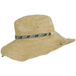 Lainey Crochet Raffia Straw Western Hat -Fashion Hat Discount Store 467534
