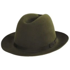 Skylar Shapeable Open Crown Fur Felt Fedora Hat