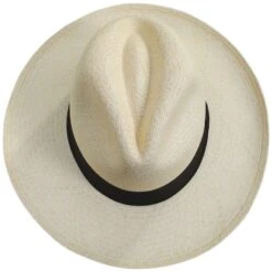 Grade 10 Panama Straw Clasico Center Pinch Fedora Hat -Fashion Hat Discount Store 468779