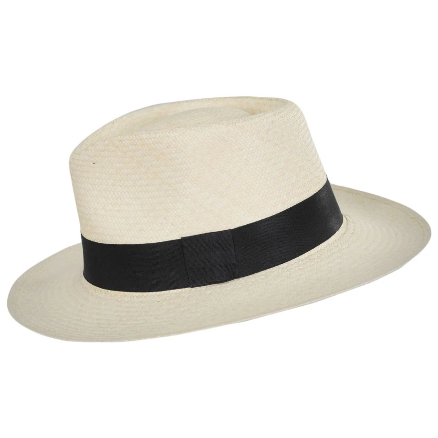 Grade 10 Panama Straw C-Crown Fedora Hat 4 Grade 10 Panama Straw C-Crown Fedora Hat - Image 2