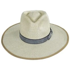 Jo Palm Straw Rancher Fedora Hat