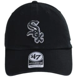 '47 BRAND Chicago White Sox MLB Home Clean Up Strapback Baseball Cap Dad Hat