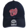 '47 BRAND Washington Nationals MLB Clean Up Strapback Baseball Cap Dad Hat -Fashion Hat Discount Store 469412