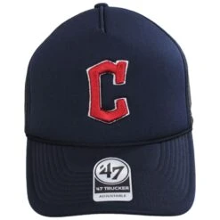 '47 BRAND Cleveland Guardians MLB Foam Mesh Trucker Snapback Baseball Cap