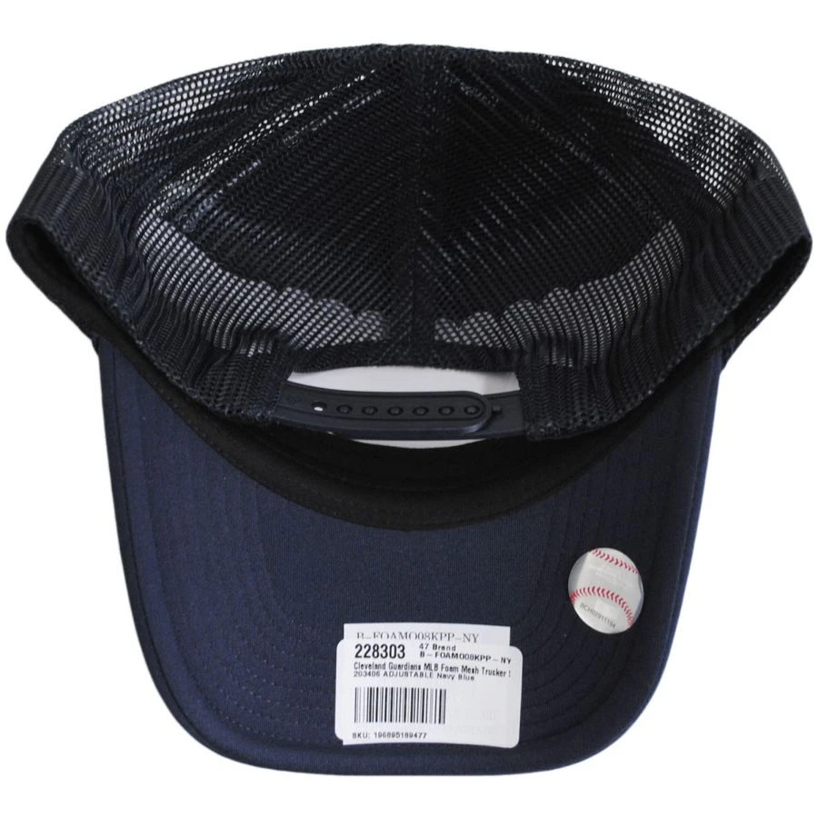 '47 BRAND Cleveland Guardians MLB Foam Mesh Trucker Snapback Baseball Cap 5 '47 BRAND Cleveland Guardians MLB Foam Mesh Trucker Snapback Baseball Cap - Image 3