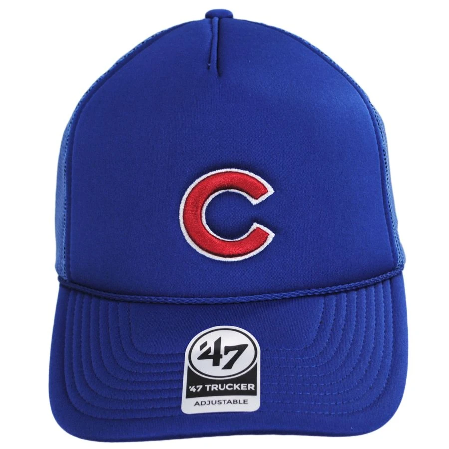 '47 BRAND Chicago Cubs MLB Foam Mesh Trucker Snapback Baseball Cap 3 '47 BRAND Chicago Cubs MLB Foam Mesh Trucker Snapback Baseball Cap