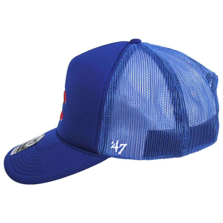 '47 BRAND Chicago Cubs MLB Foam Mesh Trucker Snapback Baseball Cap 4 '47 BRAND Chicago Cubs MLB Foam Mesh Trucker Snapback Baseball Cap - Image 2