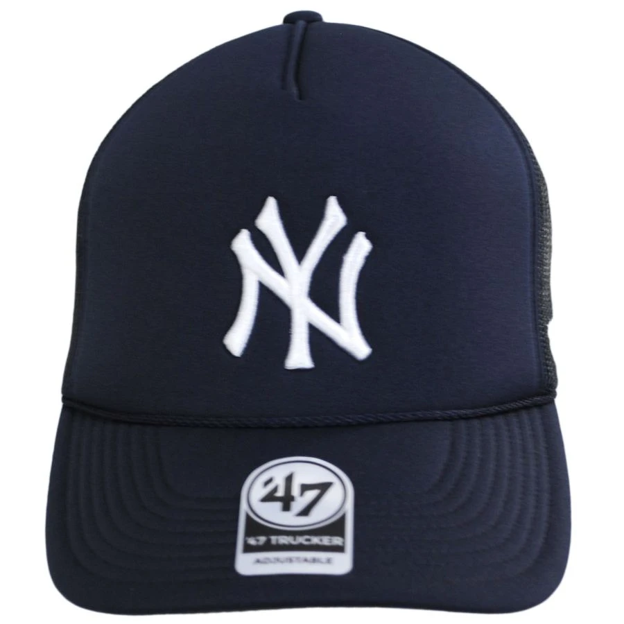'47 BRAND New York Yankees MLB Foam Mesh Trucker Snapback Baseball Cap 2 '47 BRAND New York Yankees MLB Foam Mesh Trucker Snapback Baseball Cap