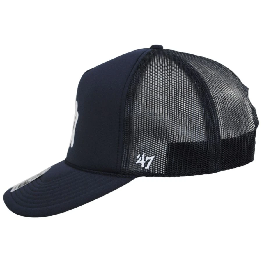 '47 BRAND New York Yankees MLB Foam Mesh Trucker Snapback Baseball Cap 3 '47 BRAND New York Yankees MLB Foam Mesh Trucker Snapback Baseball Cap - Image 2