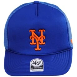 '47 BRAND New York Mets MLB Foam Mesh Trucker Snapback Baseball Cap