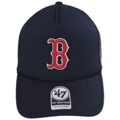 '47 BRAND Boston Red Sox MLB Foam Mesh Trucker Snapback Baseball Cap