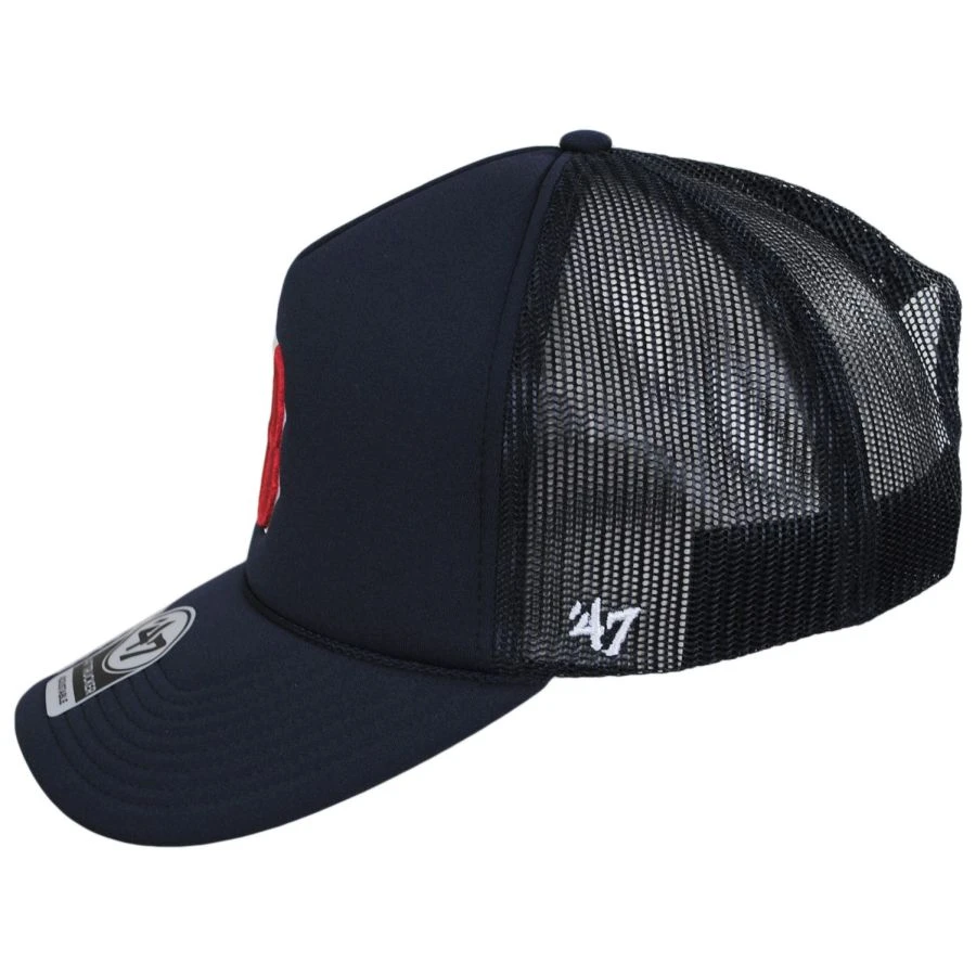 '47 BRAND Boston Red Sox MLB Foam Mesh Trucker Snapback Baseball Cap 4 '47 BRAND Boston Red Sox MLB Foam Mesh Trucker Snapback Baseball Cap - Image 2