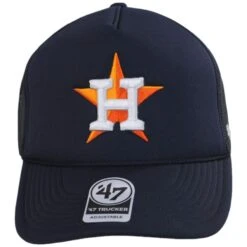 '47 BRAND Houston Astros MLB Foam Mesh Trucker Snapback Baseball Cap