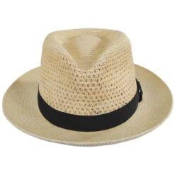Bailey Racer Panama Straw Fedora Hat