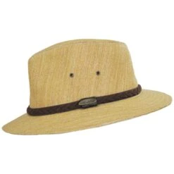 Panama Jack Seadragon Toyo Straw Safari Fedora Hat -Fashion Hat Discount Store 471587