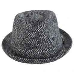 Bailey Billy Toyo Straw Braid Fedora Hat - Black Heather