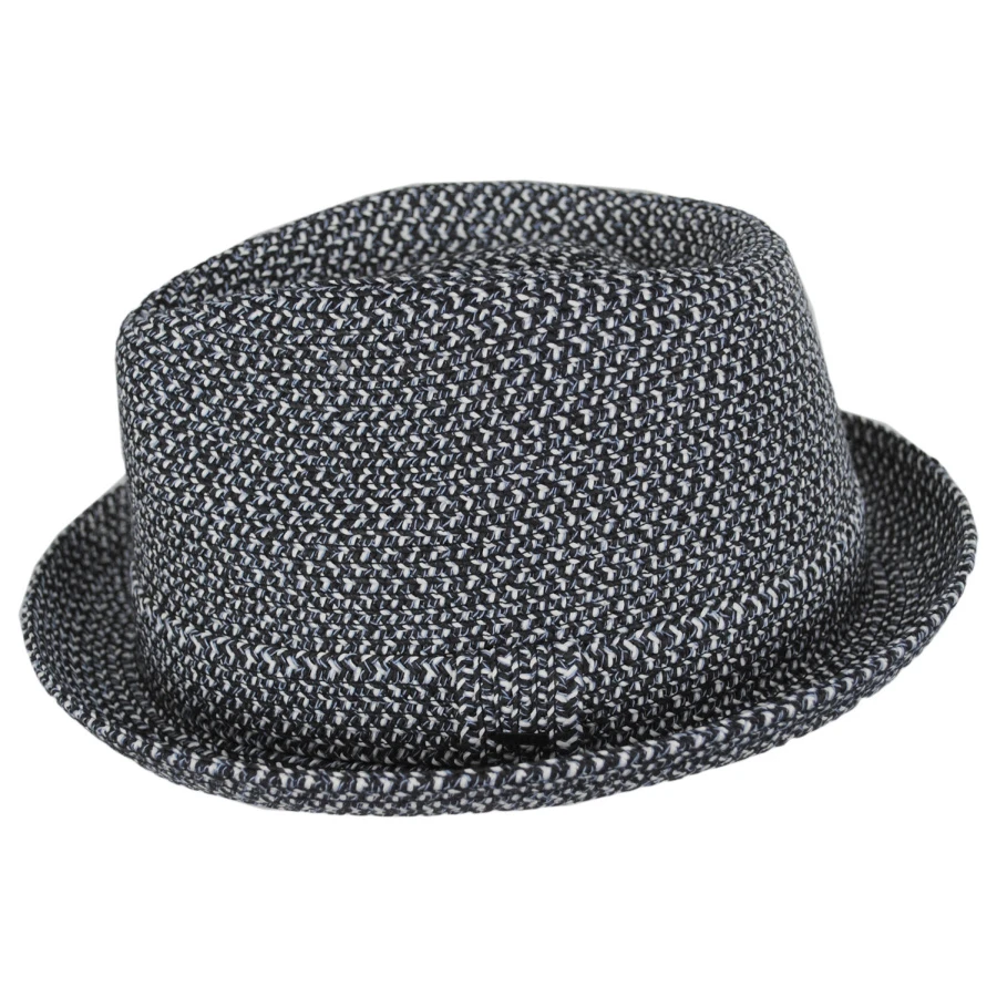 Bailey Billy Toyo Straw Braid Fedora Hat - Black Heather 4 Bailey Billy Toyo Straw Braid Fedora Hat - Black Heather - Image 2
