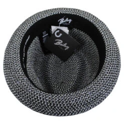 Bailey Billy Toyo Straw Braid Fedora Hat - Black Heather 7 Bailey Billy Toyo Straw Braid Fedora Hat - Black Heather -Fashion Hat Discount Store 471840