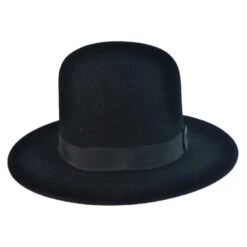 Stetson Amish Buffalo Fur Felt Open Crown Fedora Hat