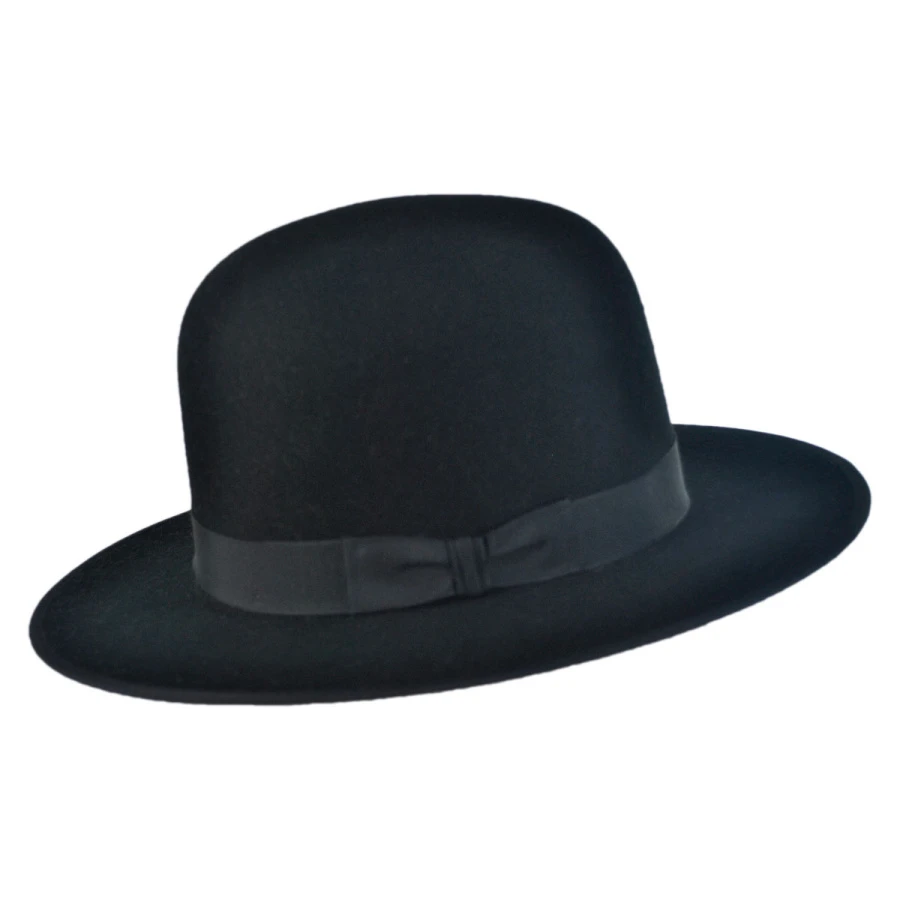 Stetson Amish Buffalo Fur Felt Open Crown Fedora Hat 4 Stetson Amish Buffalo Fur Felt Open Crown Fedora Hat - Image 2