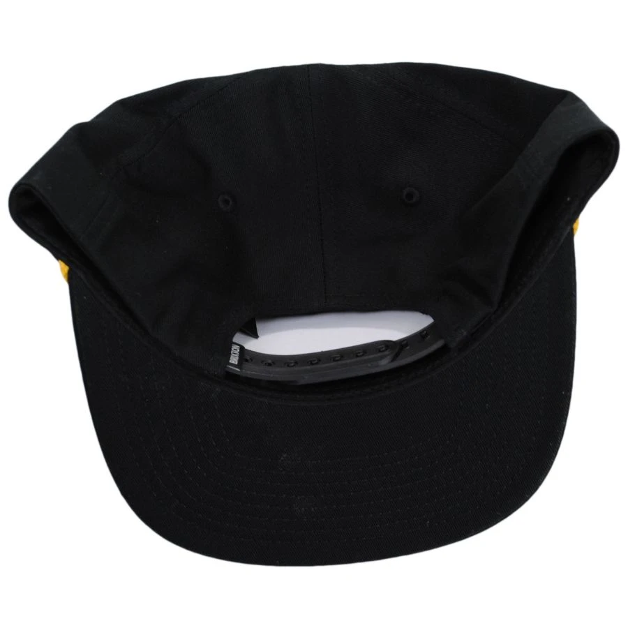 Global MP Cotton Snapback Baseball Cap - Black 5 Global MP Cotton Snapback Baseball Cap - Black - Image 3