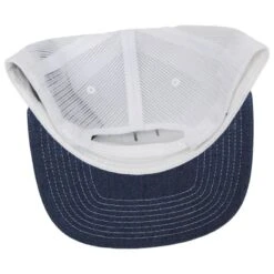 Palmer Mesh Cotton Blend Trucker Snapback Baseball Cap - Denim Blue 7 Palmer Mesh Cotton Blend Trucker Snapback Baseball Cap - Denim Blue -Fashion Hat Discount Store 473180