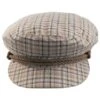 Cotton Seersucker Plaid Fiddler's Cap