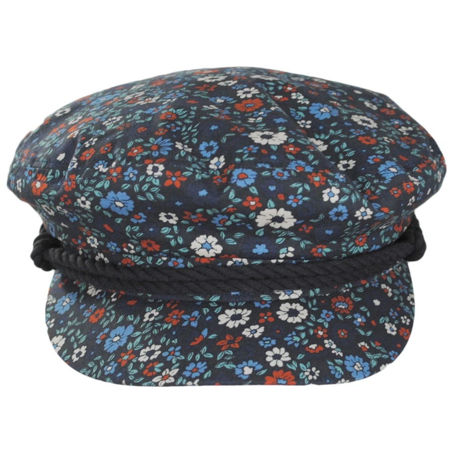 Floral Cotton Fiddler's Cap 3 Floral Cotton Fiddler's Cap