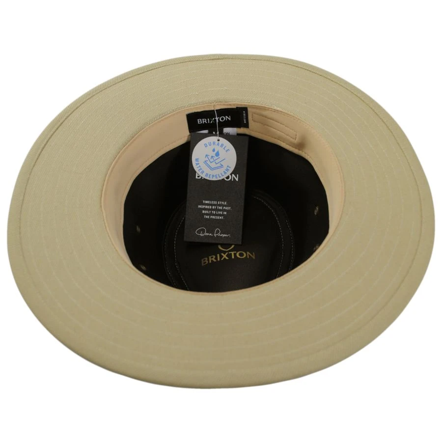 Messer X Adventure Cotton Safari Fedora Hat - Tan 5 Messer X Adventure Cotton Safari Fedora Hat - Tan - Image 3