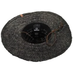 Bells II Palm Leaf Straw Lifeguard Hat - Black -Fashion Hat Discount Store 475085