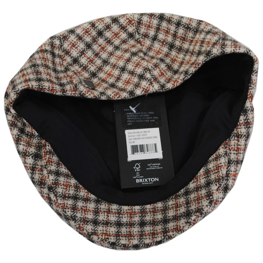 Hooligan Plaid Ivy Cap - Sand 5 Hooligan Plaid Ivy Cap - Sand - Image 3