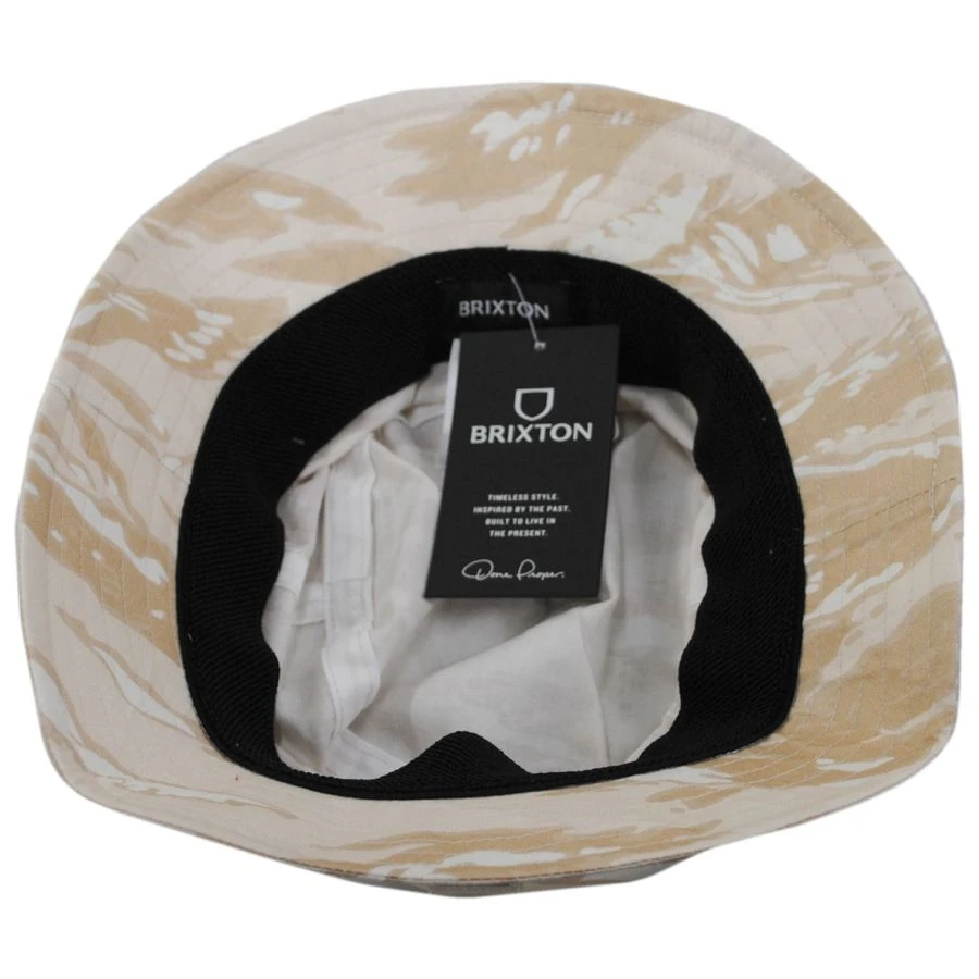 Beta Camouflage Cotton Packable Bucket Hat - Beige 5 Beta Camouflage Cotton Packable Bucket Hat - Beige - Image 3