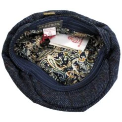 Stetson Saville Harris Tweed Wool Newsboy Cap -Fashion Hat Discount Store 476561