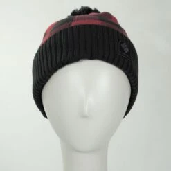 Columbia Sportswear Palmer Peak Repreve Pom Beanie Hat - Red/Black