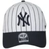 '47 BRAND New York Yankees Pinstripe MVP Strapback Baseball Cap -Fashion Hat Discount Store 477045