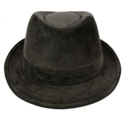 Corduroy C-Crown Trilby Fedora Hat