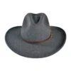 Stetson Grey Bull Crushable Wool Felt Aussie Hat -Fashion Hat Discount Store 55982