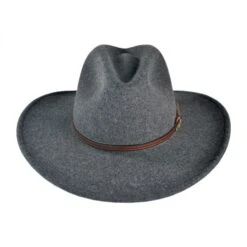 Stetson Grey Bull Crushable Wool Felt Aussie Hat