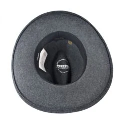 Stetson Grey Bull Crushable Wool Felt Aussie Hat -Fashion Hat Discount Store 55988