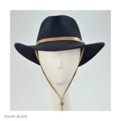 Crushable Wool Felt Chincord Outback Hat