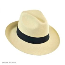Brisa Grade 8 Panama Straw Fedora Hat